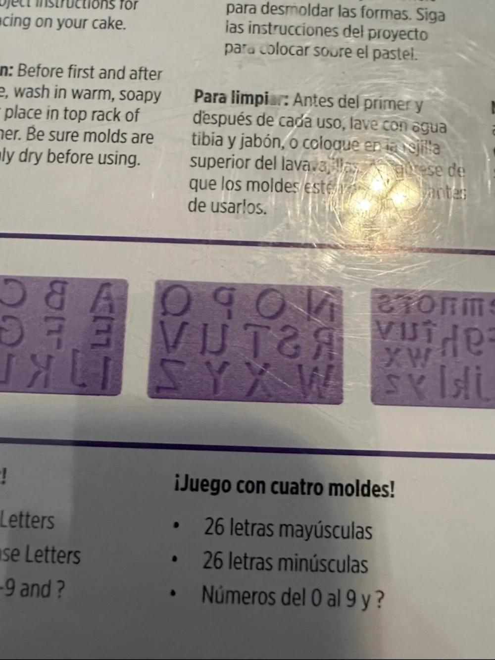 Wilton Fondant and Gum Paste Letter & Number Mold Set